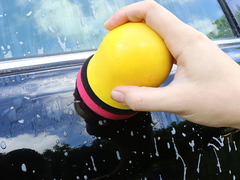 BT-6005 clay ball with yellpw PU applicator holder